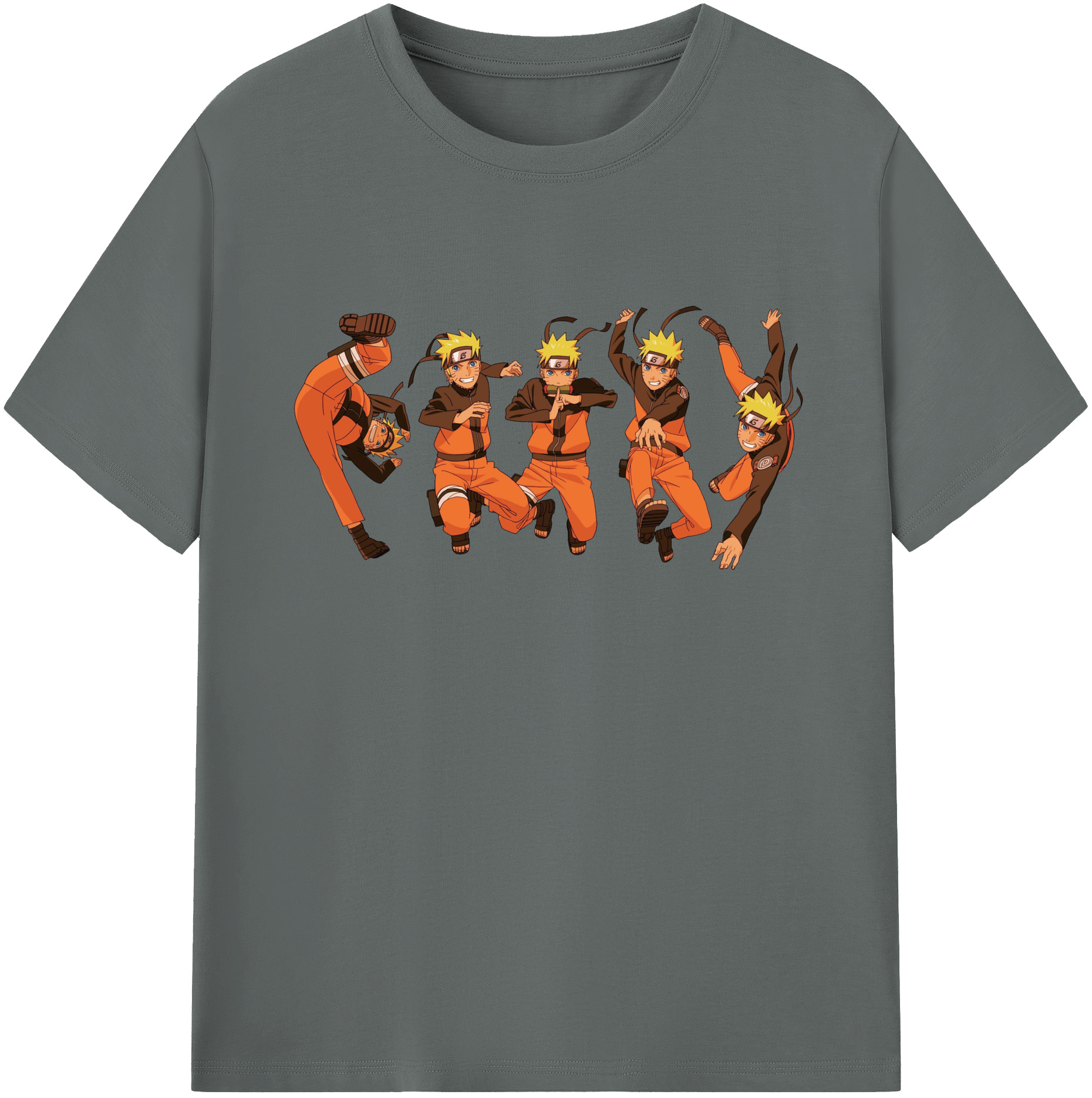 （画像用） NARUTO -ナルト- うずまき ナルト Uzumaki Naruto 綿100％ メンズ半袖Tシャツ｜肌触りやわらか＆通気性
